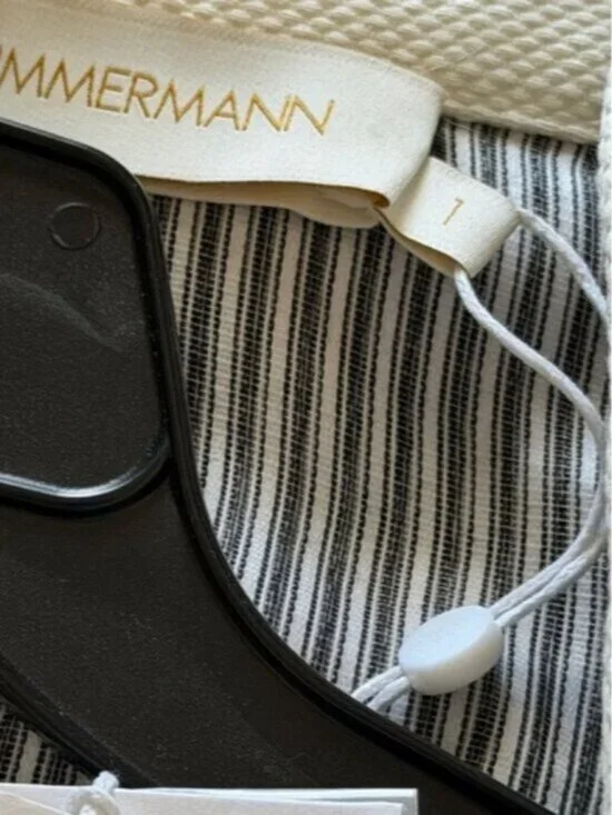 NWT Zimmermann Illustration Tuck Striped Cotton-Silk Mini Dress - Picture 5 of 6